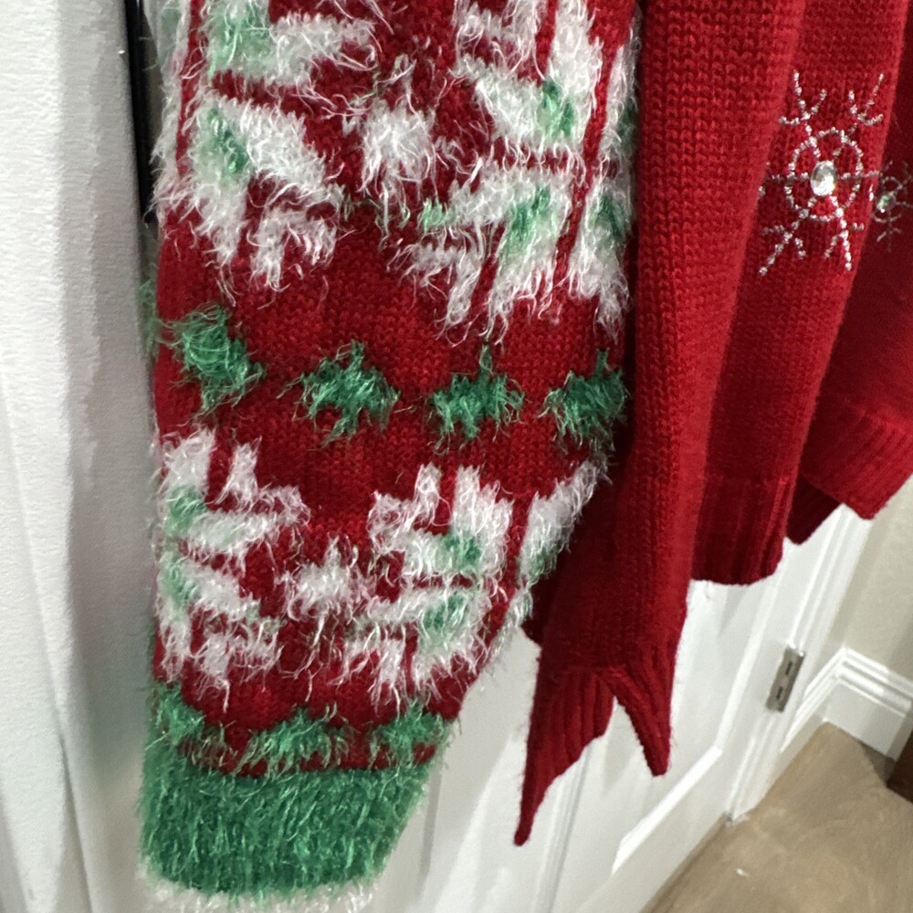 United States Sweaters - Ugly Christmas Holiday Sweater Reindeer Women’s Size XL - Picture 5 of 6